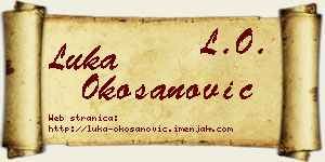 Luka Okošanović vizit kartica